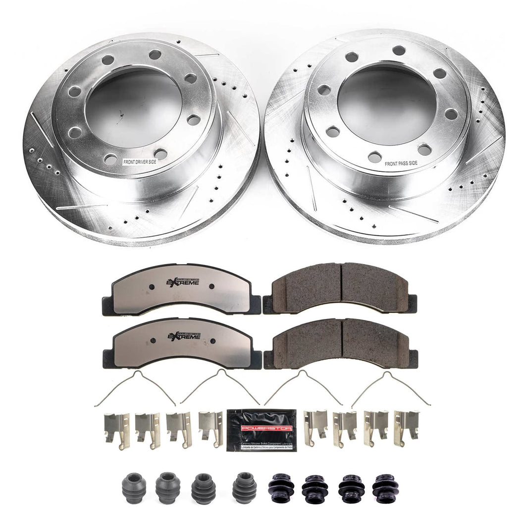 PowerStop Z36 Front or Rear Brake Kit Ford F250 / F350 Super Duty (99–04) Performance Rotors & Pads