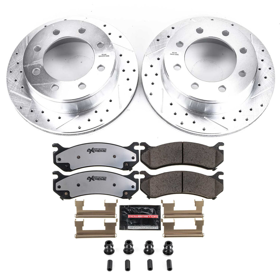 PowerStop Z36 Rear Brake Kit Chevy Avalanche 2500 (2002–2006) Performance Rotors & Pads K2041-36