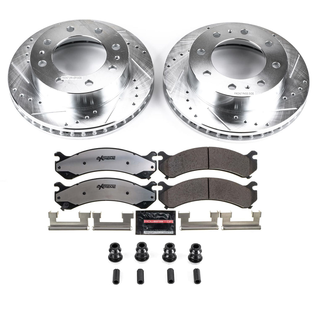 PowerStop Z36 Front or Rear Brake Kit Chevy Silverado 2500 HD / 3500 (01-08) GMC Sierra 2500 HD / 3500 (01-08) Performance Rotors & Pads K2071-36
