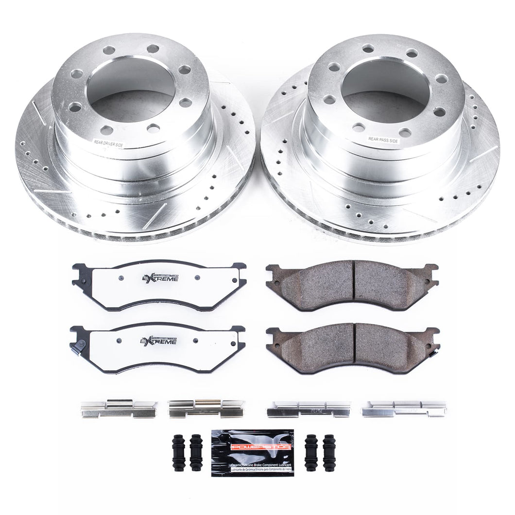PowerStop Z36 Rear Brake Kit Dodge Ram 1500 Pickup (06-08) Ram 2500/ 3500 Pickup (03-08) Performance Rotors & Pads K5490-36
