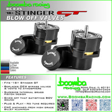 Load image into Gallery viewer, Boomba Racing Blow Off Valves for Kia Stinger GT (2018-2023) Red / Blue / Black / Natural Aluminum Alternate Image
