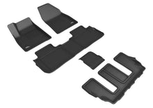 Load image into Gallery viewer, 3D MAXpider Floor Mats Cadillac XT6  6 / 7 Seater (20-24) All-Weather Kagu Series Black - Front / Second / Third Row Alternate Image
