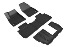 Load image into Gallery viewer, 3D MAXpider Floor Mats Cadillac XT6  6 / 7 Seater (20-24) All-Weather Kagu Series Black - Front / Second / Third Row Alternate Image