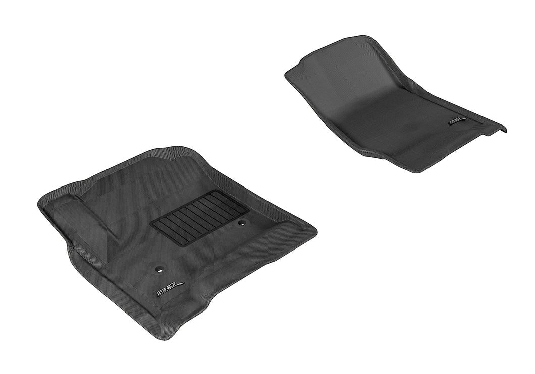 3D MAXpider Floor Mats Chevy Silverado Double Cab (14-19) All-Weather Kagu Series - Front or Second  Row