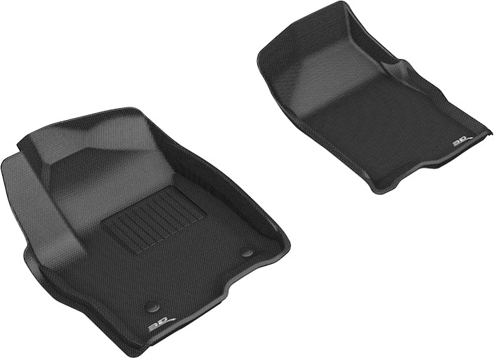 3D MAXpider Floor Mats GMC Sierra Regular Cab (19-24) All-Weather Kagu Series - 1st Row Only