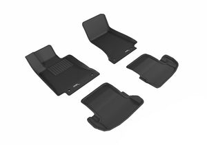 3D MAXpider Floor Mats Mercedes C-Class Coupe (17-24) All-Weather Kagu Series - Front or  Second Row