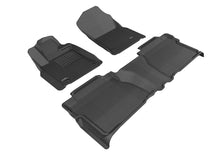 Load image into Gallery viewer, 3D MAXpider Floor Mats Toyota Tundra (12-13) All-Weather Kagu Series Black - Front or Second Row - Crew Max / Complete Set Alternate Image