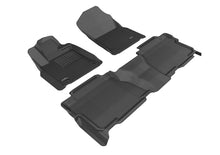 Load image into Gallery viewer, 3D MAXpider Floor Mats Toyota Tundra (12-13) All-Weather Kagu Series Black - Front or Second Row - Double Cab / Complete Set Alternate Image