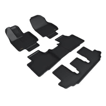 Load image into Gallery viewer, 3D MAXpider Floor Mats Toyota Highlander Gas 7 / 8 Seater (20-24) All-Weather Kagu Series Black - Front / Second / Third Row Alternate Image