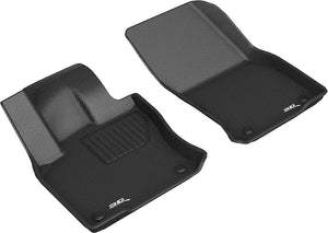 3D MAXpider Floor Mats VW Tiguan (2018-2024) All-Weather Kagu Series - Front / Second / Third Row