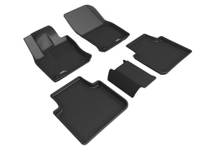 3D MAXpider Floor Mats VW Tiguan (2018-2024) All-Weather Kagu Series - Front / Second / Third Row