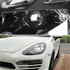 Spec-D Projector Headlights Porsche Cayenne (08-23) 957 & 958 LED Matrix or Quad LED Bar Style - Black