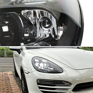 Spec-D Projector Headlights Porsche Cayenne (08-23) 957 & 958 LED Matrix or Quad LED Bar Style - Black