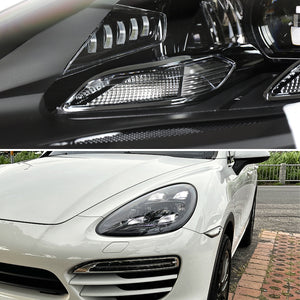 Spec-D Projector Headlights Porsche Cayenne (08-23) 957 & 958 LED Matrix or Quad LED Bar Style - Black