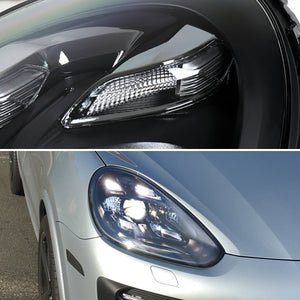 Spec-D Projector Headlights Porsche Cayenne (08-23) 957 & 958 LED Matrix or Quad LED Bar Style - Black