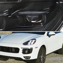 Load image into Gallery viewer, Spec-D Projector Headlights Porsche Cayenne (08-23) 957 &amp; 958 LED Matrix or Quad LED Bar Style - Black Alternate Image