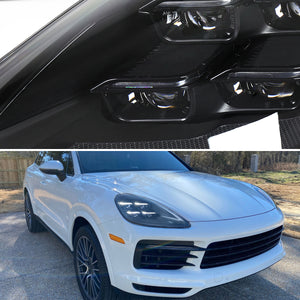 Spec-D Projector Headlights Porsche Cayenne (08-23) 957 & 958 LED Matrix or Quad LED Bar Style - Black