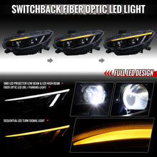 Load image into Gallery viewer, Spec-D Headlights Honda Civic FC/FK (2016-2021) Full LED or Halogen Projector With Sequential Turn Signal - Black or Chrome Alternate Image