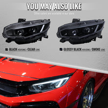 Load image into Gallery viewer, Spec-D Headlights Honda Civic FC/FK (2016-2021) Full LED or Halogen Projector With Sequential Turn Signal - Black or Chrome Alternate Image