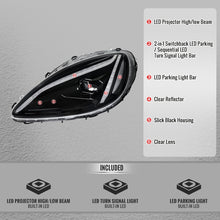 Load image into Gallery viewer, Spec-D Full LED Headlights for Chevy Corvette C6 (2005-2013) C8 Design with Sequential Turn Signals - Black Alternate Image