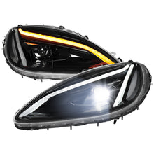 Load image into Gallery viewer, Spec-D Full LED Headlights for Chevy Corvette C6 (2005-2013) C8 Design with Sequential Turn Signals - Black Alternate Image