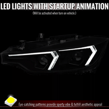 Load image into Gallery viewer, Spec-D Projector Headlights BMW F30 320i 328i 330i 335i 340i (2012-2015) Full LED or Halogen with Sequential Turn Signals - Black or Chrome Alternate Image