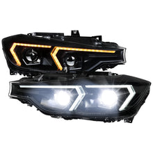Load image into Gallery viewer, Spec-D Projector Headlights BMW F30 320i 328i 330i 335i 340i (2012-2015) Full LED or Halogen with Sequential Turn Signals - Black or Chrome Alternate Image