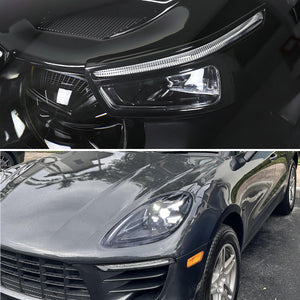 Spec-D Projector Headlights Porsche Macan (15-24) 95B.1 & 95B.2 LED Matrix Style - Black