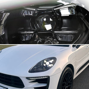 Spec-D Projector Headlights Porsche Macan (15-24) 95B.1 & 95B.2 LED Matrix Style - Black