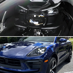 Spec-D Projector Headlights Porsche Macan (15-24) 95B.1 & 95B.2 LED Matrix Style - Black