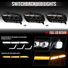 Load image into Gallery viewer, Spec-D Full LED Headlights for Ford Mustang S197 (2010-2014) S650 Style in a Black Housing w/ Sequential Turn Signals - Default Title Alternate Image