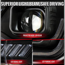 Load image into Gallery viewer, Spec-D Projector Headlights for Chevy Camaro (2010-2013) LED Switchback Turn Signals - Black with Clear Lens - Default Title Alternate Image