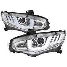 Load image into Gallery viewer, Spec-D Projector Headlights Honda Civic Type-R FK8 (2017-2021) LED Bar w/ Sequential Signal Chrome/Black Alternate Image