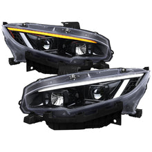 Load image into Gallery viewer, Spec-D Headlights Honda Civic FC/FK (2016-2021) Full LED or Halogen Projector With Sequential Turn Signal - Black or Chrome Alternate Image