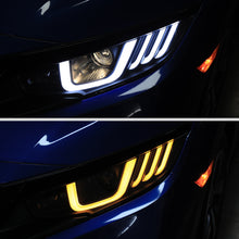 Load image into Gallery viewer, Spec-D Projector Headlights Honda Civic (2016-2021) LED Bar w/ Sequential Signal Chrome/Black Alternate Image