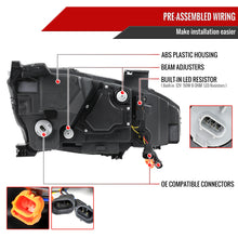 Load image into Gallery viewer, Spec-D Projector Headlights Honda Civic Type-R FK8 (2017-2021) LED Bar w/ Sequential Signal Chrome/Black Alternate Image