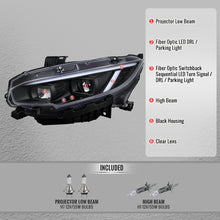Load image into Gallery viewer, Spec-D Headlights Honda Civic FC/FK (2016-2021) Full LED or Halogen Projector With Sequential Turn Signal - Black or Chrome Alternate Image