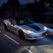 Load image into Gallery viewer, Spec-D Projector LED Headlights for Chevy Corvette C6 (2005-2013) C7 Design with Sequential Turn Signals - Black C7 Alternate Image