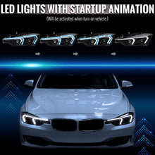 Load image into Gallery viewer, Spec-D Projector Headlights BMW F30 320i 328i 330i 335i 340i (2012-2015) Full LED or Halogen with Sequential Turn Signals - Black or Chrome Alternate Image