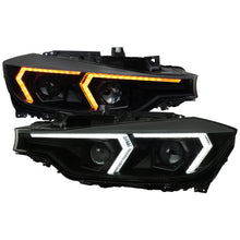 Load image into Gallery viewer, Spec-D Projector Headlights BMW F30 320i 328i 330i 335i 340i (2012-2015) Full LED or Halogen with Sequential Turn Signals - Black or Chrome Alternate Image
