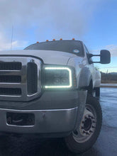 Load image into Gallery viewer, AlphaRex LED Projector Headlights Ford Super Duty (05-07) [3D Ice-Cube LED - NOVA Series w/ DRL] Alpha-Black or Black Alternate Image