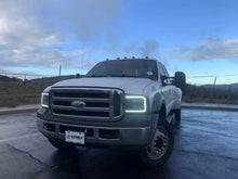 Load image into Gallery viewer, AlphaRex LED Projector Headlights Ford Excursion (05-07) [3D Ice-Cube LED - NOVA Series w/ DRL] Alpha-Black or Black - Alpha-Black Alternate Image