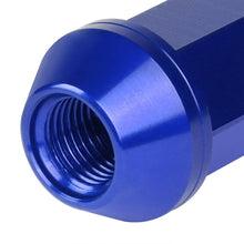 Load image into Gallery viewer, J2 Engineering Lug Nuts (M12 x 1.25) 20 Piece Set With Open Knurled or Triple Groove End - Black / Blue Red Alternate Image