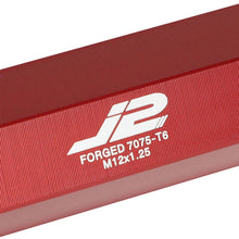 Load image into Gallery viewer, J2 Engineering Lug Nuts (M12 x 1.25) 20 Piece Set With Open Knurled or Triple Groove End - Black / Blue Red Alternate Image