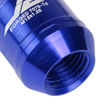 Load image into Gallery viewer, J2 Engineering Lug Nuts (M12 x 1.25) 16 Piece Set With Open Knurled End and Lock Nuts- Black / Blue / Red Alternate Image