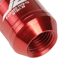 Load image into Gallery viewer, J2 Engineering Lug Nuts (M12 x 1.25) 16 Piece Set With Open Knurled End and Lock Nuts- Black / Blue / Red Alternate Image