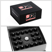 Load image into Gallery viewer, J2 Engineering Lug Nuts (M12 x 1.25) 20 Piece Set With Open End - Black / Blue / Red Alternate Image