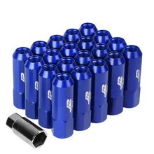 Load image into Gallery viewer, J2 Engineering Lug Nuts (M12 x 1.25) 20 Piece Set With Open End - Black / Blue / Red Alternate Image