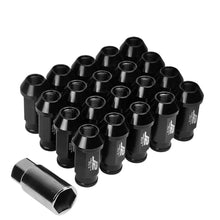 Load image into Gallery viewer, J2 Engineering Lug Nuts (M12 x 1.25) 20 Piece Set With Open Knurled End - Black / Blue / Red Alternate Image