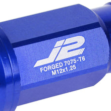 Load image into Gallery viewer, J2 Engineering Lug Nuts (M12 x 1.25) 20 Piece Set With Open Knurled End - Black / Blue / Red Alternate Image
